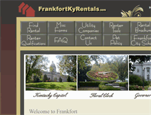 Tablet Screenshot of frankfortkyrentals.com
